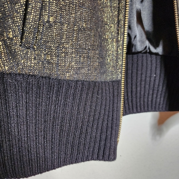 Armani Exchange wool blend gold metallic jacket - Picture 5 of 17